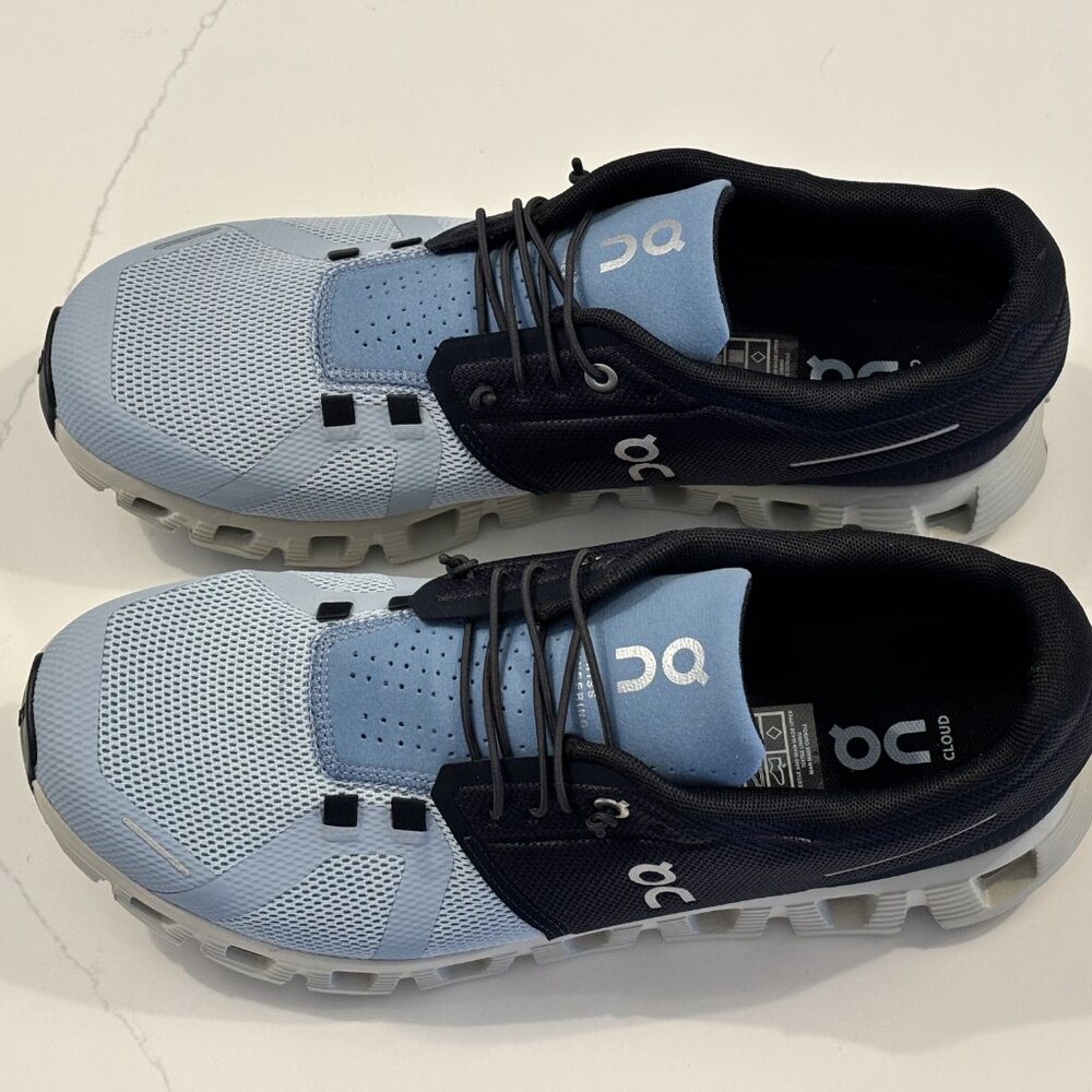 On Cloud 5 Midnight/Chambray Mens Size 9 - Picture 3 of 9